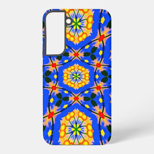 エステティック フローラル パターン SAMSUNG GALAXYケース (裏面)