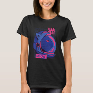 エステティックVAPORWAVE宇宙キャットニャー80s 90sアエスト Tシャツ