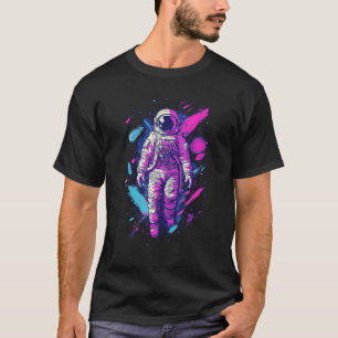 エステティックVAPORWAVE宇宙飛行士グラフィックスペースマングラ Tシャツ
