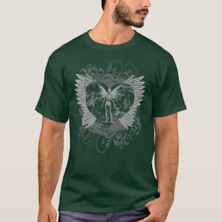 エステティックY2kフェアリーウィングスケルトングランジAlt Tシャツ