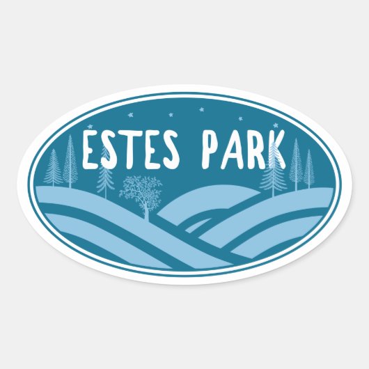 エステパークコロラドアウトドア 楕円形シール (正面)