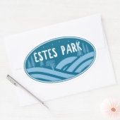 エステパークコロラドアウトドア 楕円形シール (封筒)