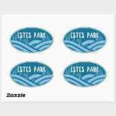 エステパークコロラドアウトドア 楕円形シール (シート)