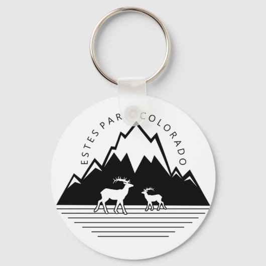エステパークコロラドシンプルムースキーチェーン キーホルダー (正面)