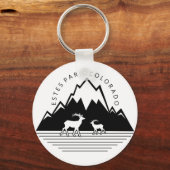 エステパークコロラドシンプルムースキーチェーン キーホルダー (正面)