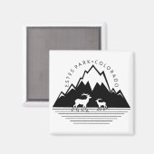 エステパークコロラドシンプルムーススクエアマグネット マグネット (正面/裏面)