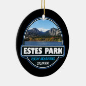 エステパークコロラドトラベルアートエンブレム セラミックオーナメント (右)