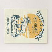 エステパークコロラドナショナルパークムースサンセット ジグソーパズル (横)