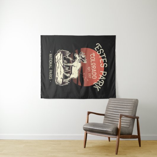 エステパークコロラドナショナルパークムースサンセット タペストリー (インサイチュ(横))