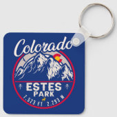 エステパークコロラドマウンテンズレトロサンセットスキー キーホルダー (裏面)