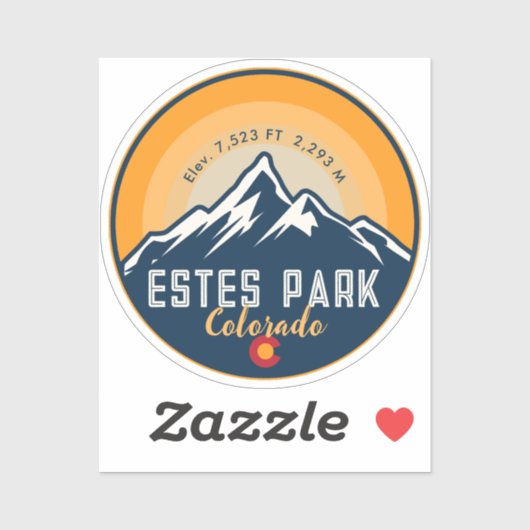 エステパークコロラドマウンテンズレトロサンセットスキー シール (シート)