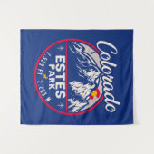 エステパークコロラドマウンテンズレトロサンセットスキー タペストリー (正面(横))