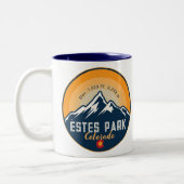 エステパークコロラドマウンテンズレトロサンセットスキー ツートーンマグカップ (左)