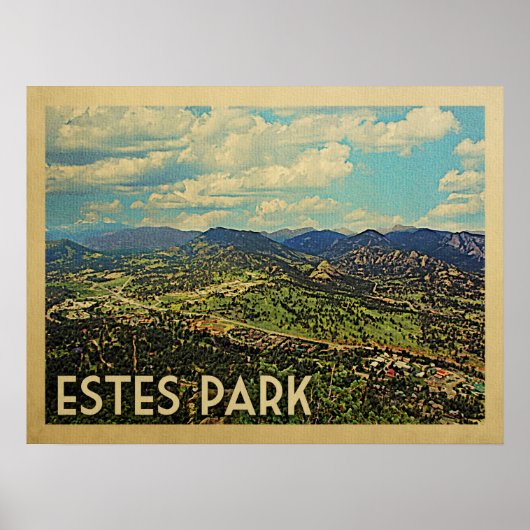 エステパークコロラドヴィンテージトラベル ポスター (正面)