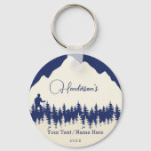 エステパークコロラド州旗マウンテンズハイキング キーホルダー (裏面)