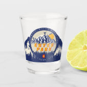 エステパークコロラド州旗マウンテンズハイキング ショットグラス (正面)