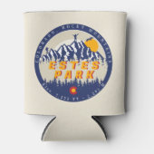 エステパークコロラド州旗マウンテンズハイキング 缶クーラー (正面)