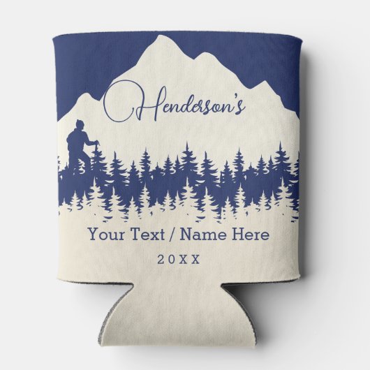 エステパークコロラド州旗マウンテンズハイキング 缶クーラー (裏面)