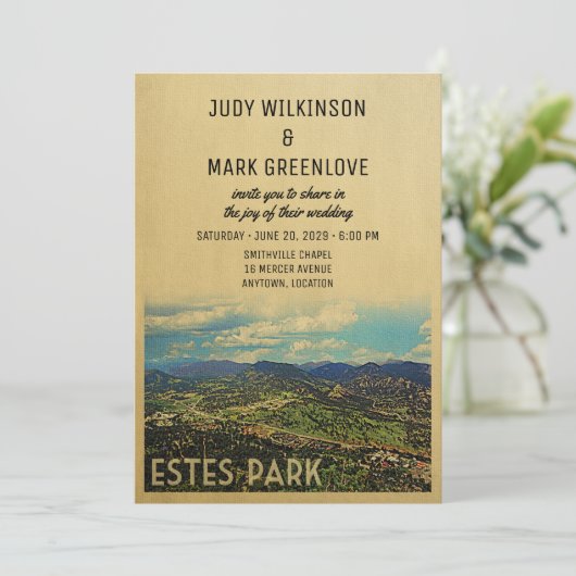 エステパーク結婚式招待状コロラド 招待状 (スタンド正面)