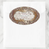 エステビクトリアンティックダマスクのプロモーションシール 楕円形シール (バッグ)