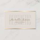 エステミニマルティックモノグラムサンドベージュプロフェッショナル 名刺 (正面)
