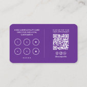 エステミニマルティックラッシュテ王室のクパープルロイヤリティ 名刺 (裏面)