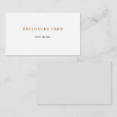 エステモダンティッククラシックエレガントゴールデン結婚ズ エンクロージャーカード (正面/裏面)