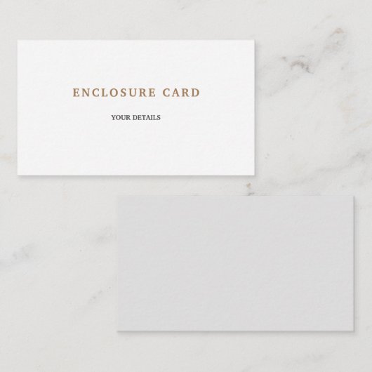 エステモダンティッククラシックエレガントゴールデン結婚ズ エンクロージャーカード (正面/裏面)