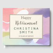 エステモダンティックパステル春退職パーティー ゲストブック (正面)