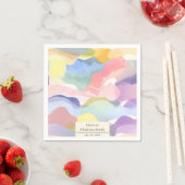 エステモダンティックパステル春退職パーティー スタンダードカクテルナプキン (インサイチュ)