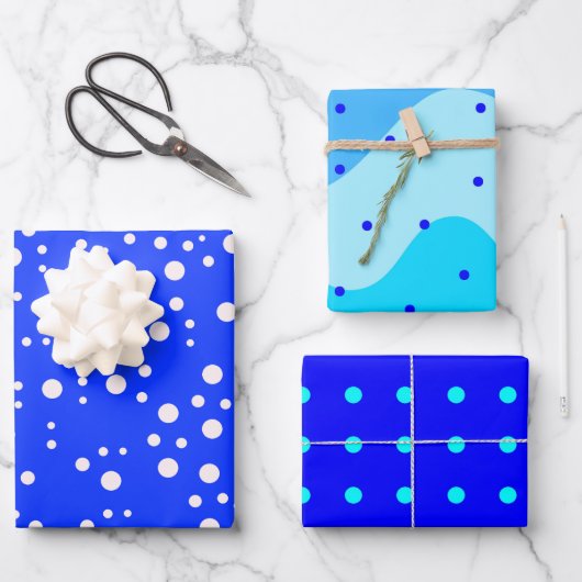 エステモダンティック・ブルー ラッピングペーパーシート (正面)