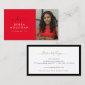 エステモダンート実在・モノグラム・ビジネス・カード 名刺 (正面/裏面)