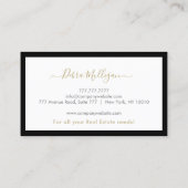 エステモダンート実在・モノグラム・ビジネス・カード 名刺 (裏面)