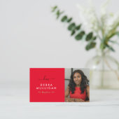 エステモダンート実在・モノグラム・ビジネス・カード 名刺 (スタンド正面)