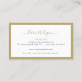 エステモダンート実在・モノグラム・ビジネス・カード 名刺 (裏面)