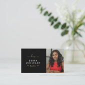 エステモダンート実在・モノグラム・ビジネス・カード 名刺 (スタンド正面)