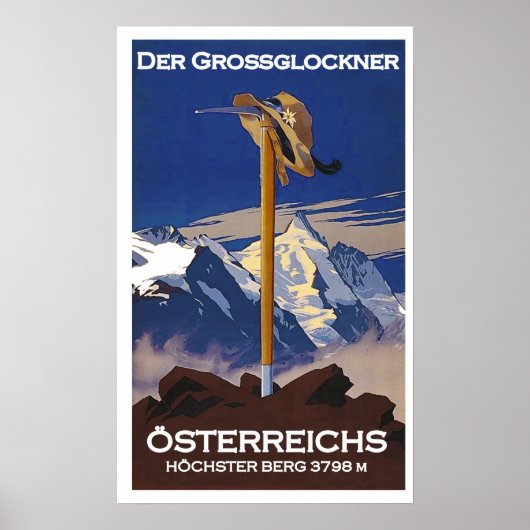"エステライヒ： 2021/heute - Der Growsglockner ... ポスター (正面)