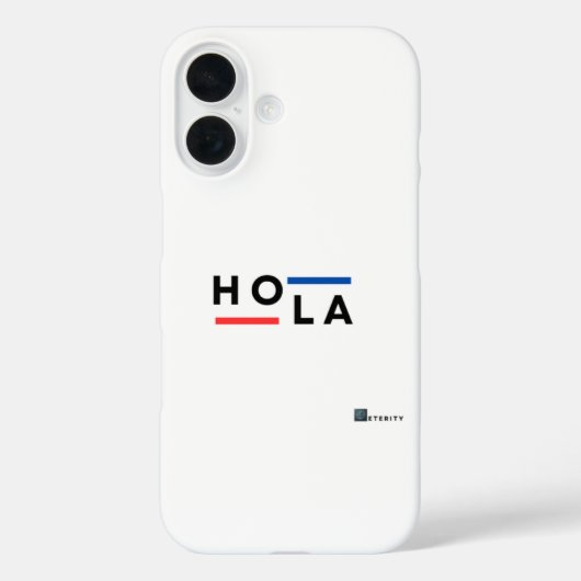 エステリネスHOLAミニマリストiPhoneケース Case-Mate iPhoneケース (裏面)