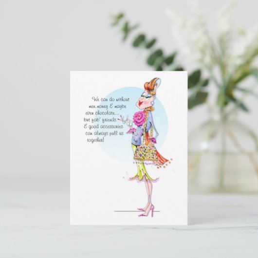 エステルは友人のn'アクセサリーの力を伝える。 ポストカード (スタンド正面)