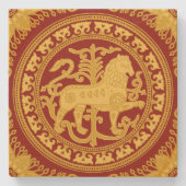 エステルゴムライオンストーンコースター ストーンコースター (正面)