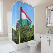 エステルゴム大聖国とハンガリー国旗 シャワーカーテン (インサイチュ)