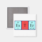 エステル周期表名磁石 マグネット (正面/裏面)