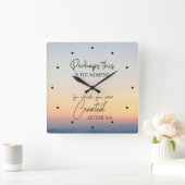 エステル記4:14  この時こそ、あなたが創造された時なのかもしれない 聖書の箇所 スクエア壁時計 (ホーム)