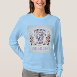 エステル記 4:14 水色 Tシャツ