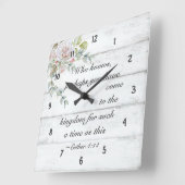 エステル4時14分…来この時期は王国へ。 スクエア壁時計 (傾斜)