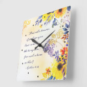 エステル4:14来そのような時のために王国に スクエア壁時計 (傾斜)