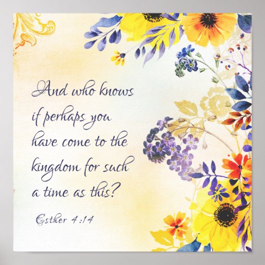 エステル4:14来そのような時のために王国に ポスター (正面)