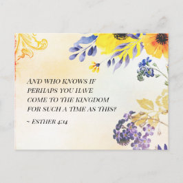 エステル4:14来そのような時のために王国に ポストカード