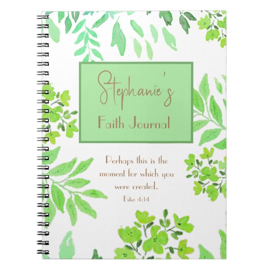 エステル4:14 – おそらくこれはモーメントグリーン ノートブック (正面)