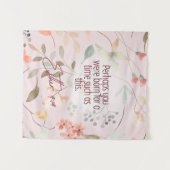 エステル4:14 キリスト教聖書の詩篇アート タペストリー (正面(横))